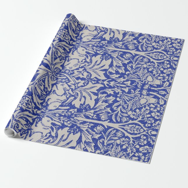 Papel De Presente Dove e Coelho, William Morris (Desenrolado)