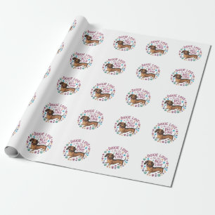 Papel De Presente Doxie Love É O Melhor Amor