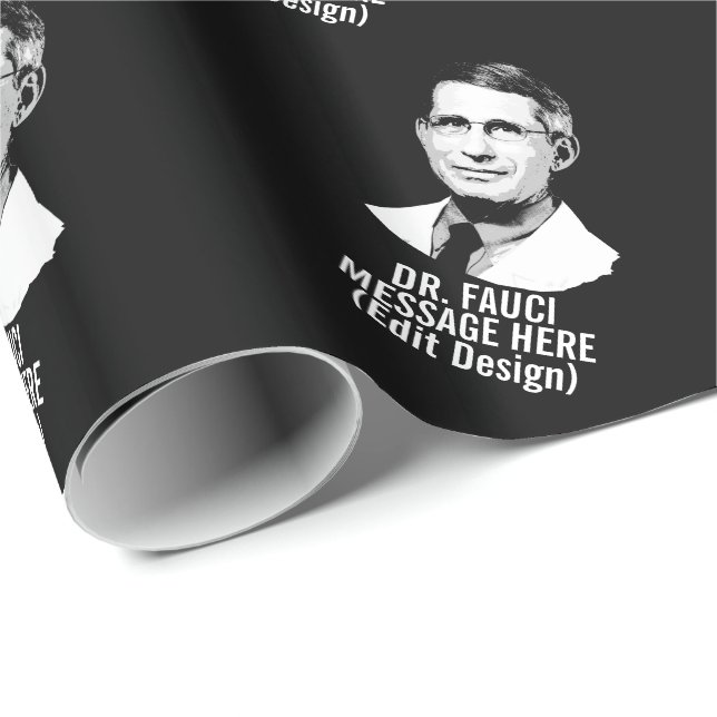 Papel De Presente DR. FAUCI personalizado (Ponta do rolo)