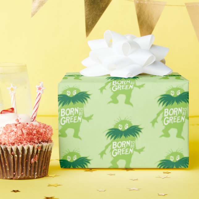 Papel De Presente Dr. Seuss | Lorax - Nascido Para Ser Verde (Festa de aniversário)
