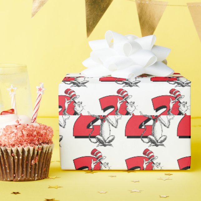 Papel De Presente Dr. Seuss - Personagens | Aniversário Infantil (Festa de aniversário)