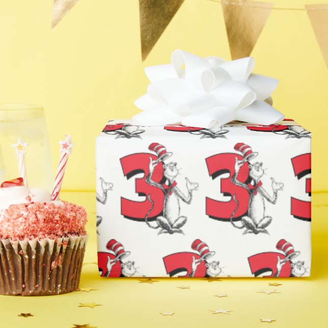 Papel De Presente Dr. Seuss - Personagens | Aniversário Infantil (Festa de aniversário)