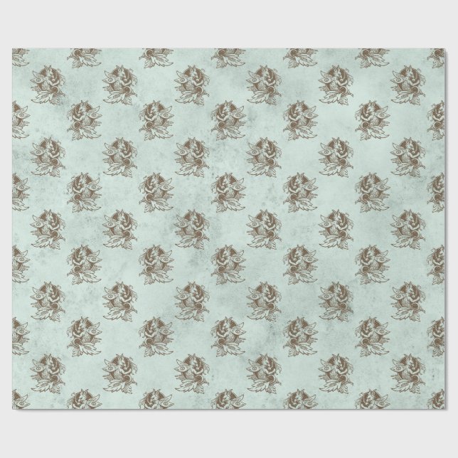 Papel De Presente Dragão Mitológico (Aberto)