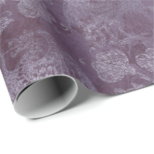 Papel De Presente Dragão Real - Script Roxo Roxo
