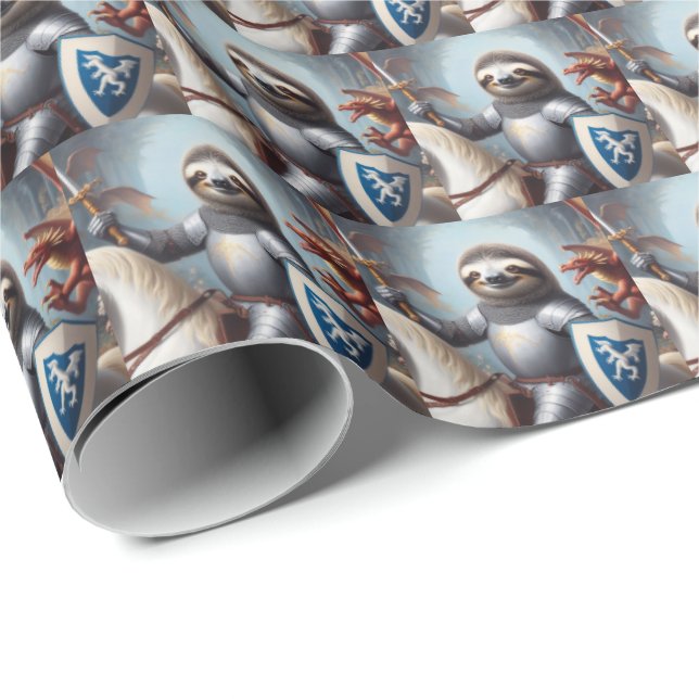 Papel De Presente Dragões de Combate de Lloth Knight (Ponta do rolo)
