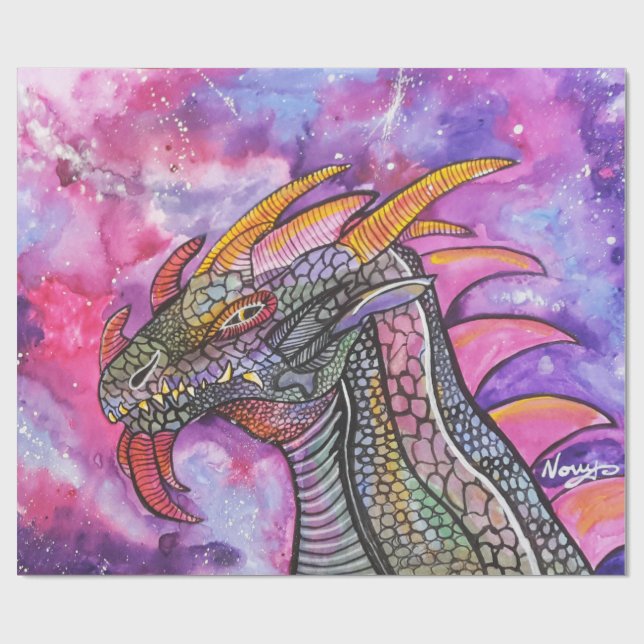 Papel De Presente Dragon Art by Novy Wraping Paper (Aberto)
