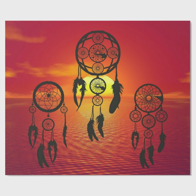 Papel De Presente Dreamcatcher Sunset (Aberto)
