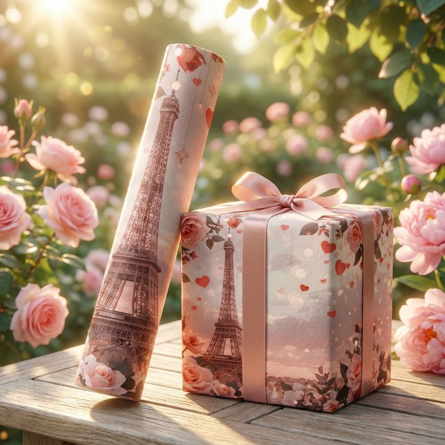 Papel De Presente Dreamy Paris Romance: Eiffel Tower (Criador carregado)