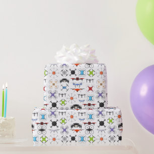 Papel De Presente Drones voadores