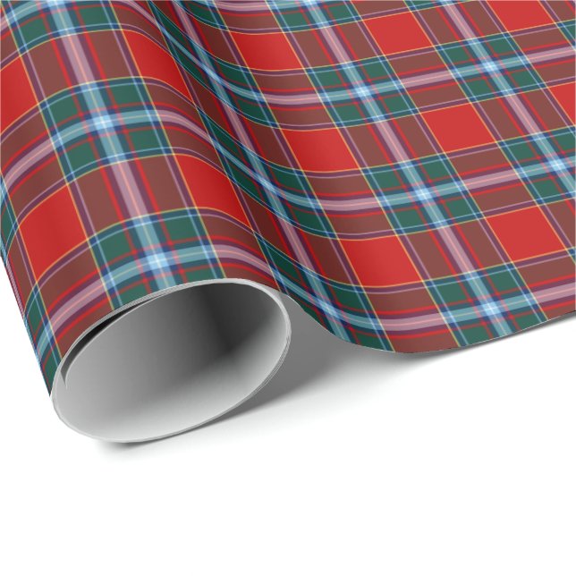 Papel De Presente Drummond Clan Tartan (Ponta do rolo)
