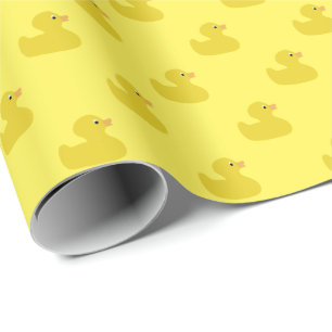 Papel De Presente   Ducky de borracha amarelo algum fundo da cor