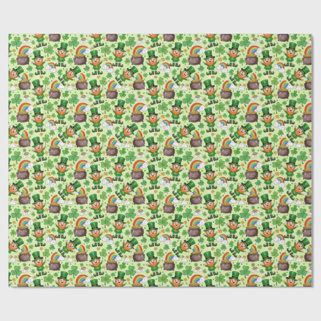 Papel De Presente duende dia de são patrício (Aberto)