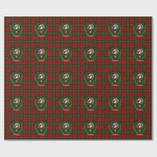 Papel De Presente Dunbar Scottish Clan Tartan & Crest