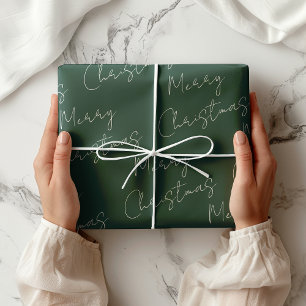 Papel De Presente Dusty Green Felry Natal