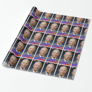 Papel De Presente Dwight D. Placa Baseball Eisenhower