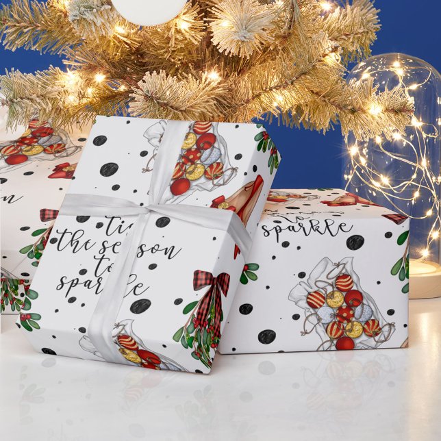 Papel De Presente É a Época Citação Luzes de Natal Visco (Criador carregado)