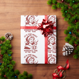 Papel De Presente É a época mais maravilhosa do Natal Snarky Christm
