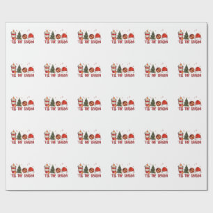 Papel De Presente É a Temporada Basquete de Natal