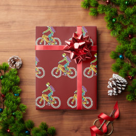 Papel De Presente E-Bike Stickman