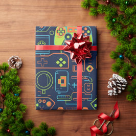 Papel De Presente É Dia de Jogo Caveira – Aniversário de Video Game