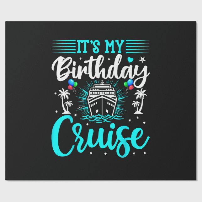 Papel De Presente É o Meu Cruzeiro de Aniversário - Aniversário de F (Aberto)