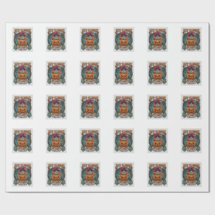 Papel De Presente É Sempre Halloween Dentro da Cabeça Abóbora Fantas