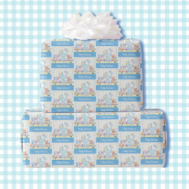 Papel De Presente É um menino! Adicionar primeiro Ursinho ou Sobreno