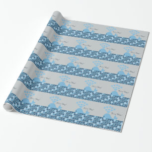 Papel De Presente É um menino! Baleia bonito