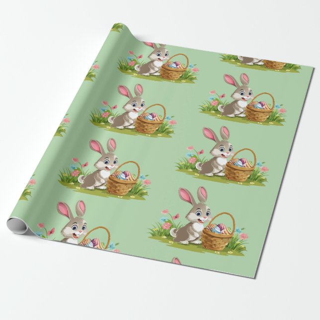 Papel De Presente Easter bunny (Desenrolado)