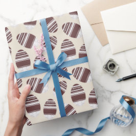 Papel De Presente Easter Chocolate Egg Pattern