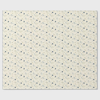 Papel De Presente Eclipse Wildflower — Botânica Marfim e Índigo