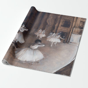 Papel De Presente Edgar Degas - Ensaio de Balés no Palco