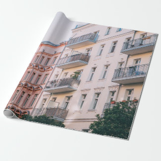 PAPEL DE PRESENTE EDIFÍCIOS BRANCOS E DE TINTA