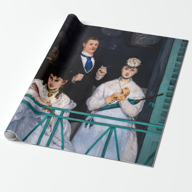Papel De Presente Edouard Manet - Balcony / Le Balcon (Desenrolado)