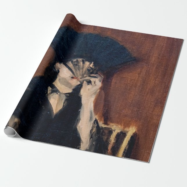 Papel De Presente Edouard Manet - Berthe Morisot com um Leque (Desenrolado)