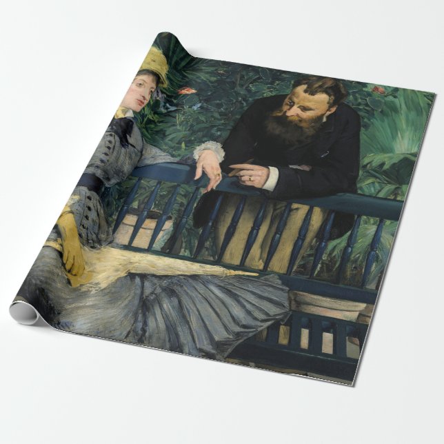 Papel De Presente Edouard Manet - No Conservatório (Desenrolado)