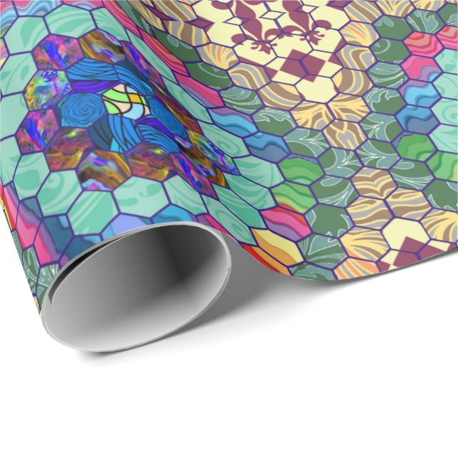 Papel De Presente Edredão caseiro (Ponta do rolo)