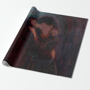 Papel De Presente Edvard Munch - O Beijo