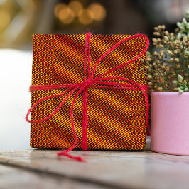 Papel De Presente Efeito de cobre - Fitas de milho - Abstrato de tri