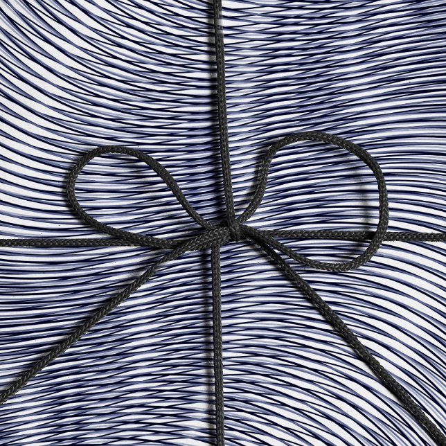 Papel De Presente Efeito de prata fundido Moiré Stripes Trippy Abstr (Criador carregado)