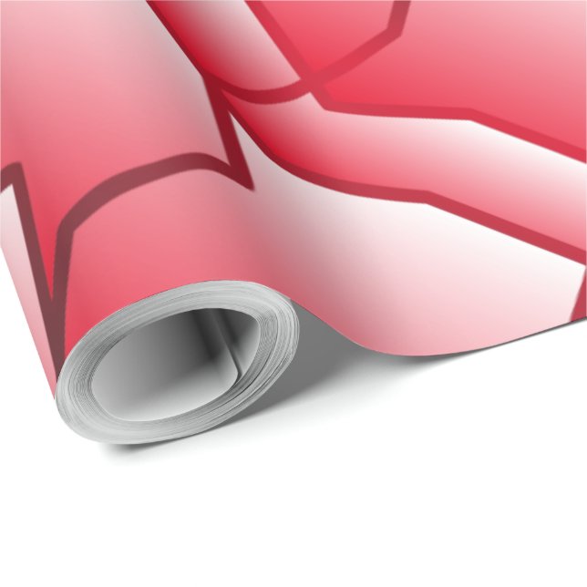 Papel De Presente Efeito Geométrico de Malhagem Monocromática (Ponta do rolo)