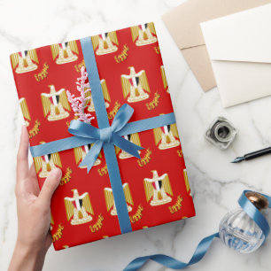 Papel De Presente Egito Oferece empacotamento, bandeira egípcia, emb