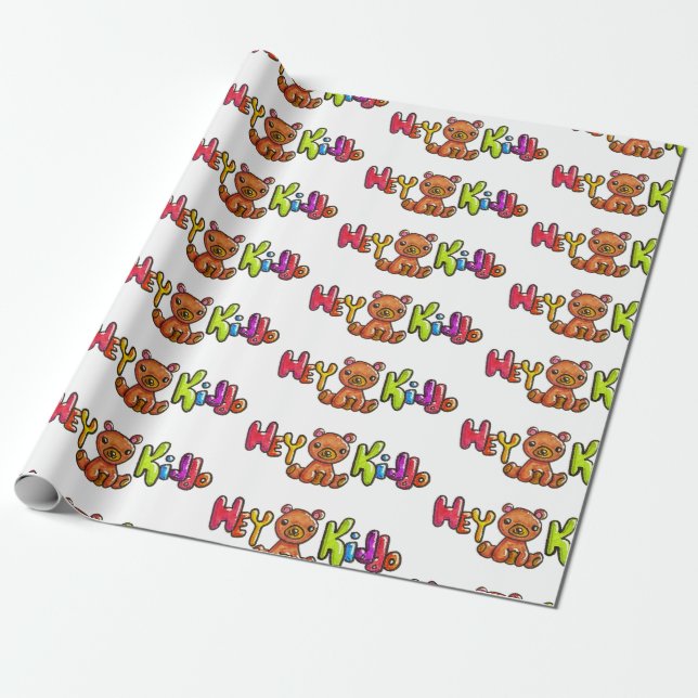 Papel De Presente Ei Kiddo Wrapping Paper (Desenrolado)