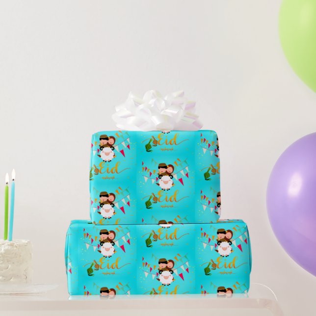 Papel De Presente Eid ul adha Wrapping Paper, Wrapping brilhante (Presentes para festas)