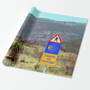 Papel De Presente EL Camino de Santiago de Compostela, espanha,