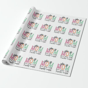 Papel De Presente Ela é mãe: amada, forte, digna, importante, Beau