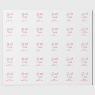 Papel De Presente ela é uma captura nome data chá de noiva rosa roxo