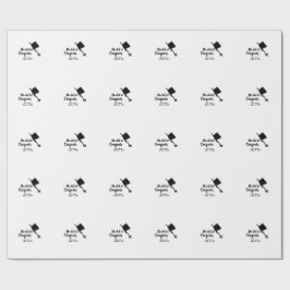 Papel De Presente Ela fez isso, parabéns, graduação.