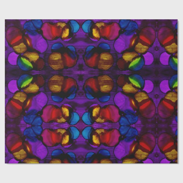 Papel De Presente Electric Bloom (Aberto)