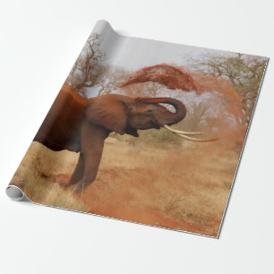 Papel De Presente Elefante